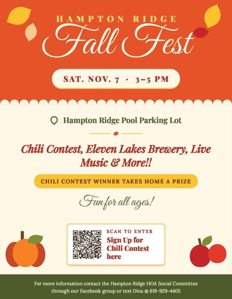 Hampton Ridge Fall Fest Nov 7